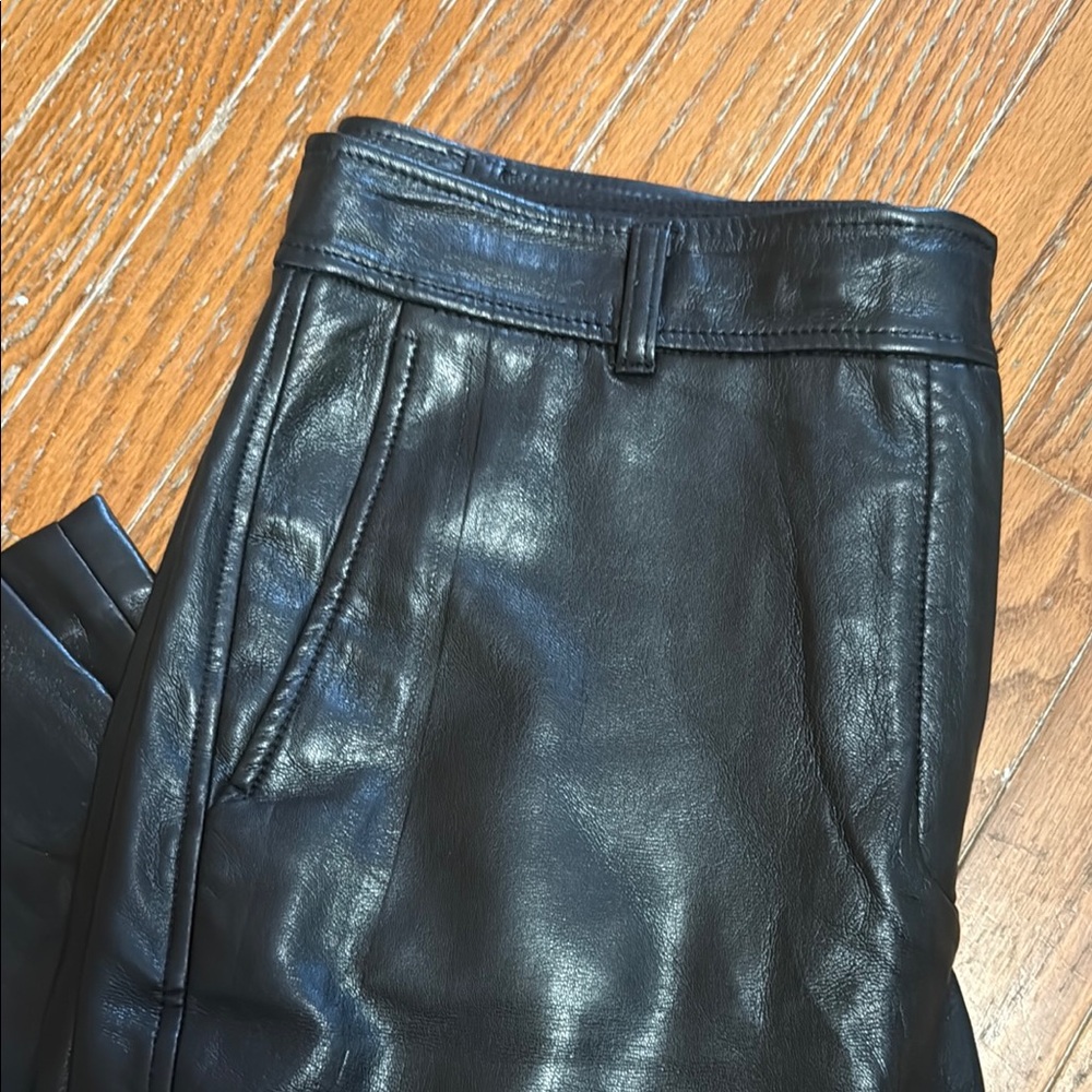 Aritzia Black Leather Pants - Picture 2 of 10